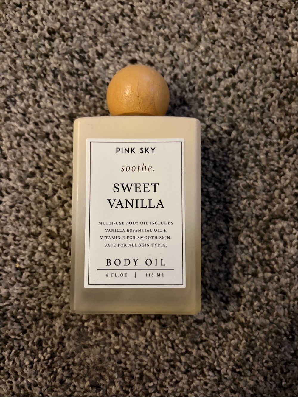 Pink Sky Sweet Vanilla Body Oil - Cream